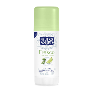 Neutro roberts deodorante stick fresco verde zero sali di alluminio 40ml