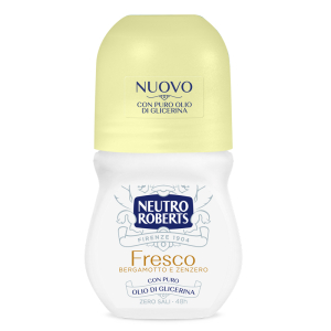 Neutro roberts fresco bergamatto e zenzero deodorante roll-on anti-odore 48 ore 50 ml