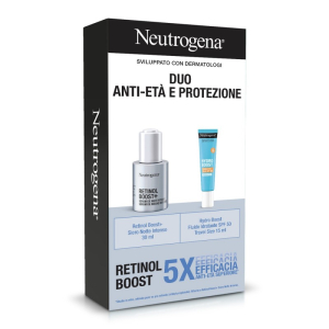 Neutrogena cofanetto promo duo anti età e protezione retinol 20 ml + hydro boost 15 ml