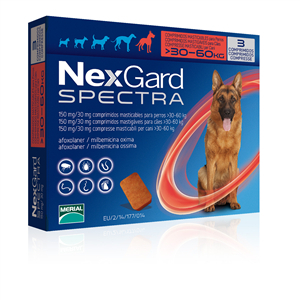 nexgard spectra 30-60kg 3 compresse bugiardino cod: 104873144 