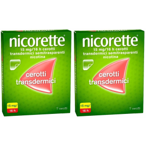 Cerca Offerte di nicorette 15 mg/16 h cerotti transdermici semitrasparenti set da 2 2x7 e acquista online