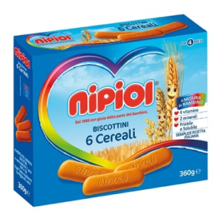nipiol biscottini 6 crl 360g bugiardino cod: 925756811 