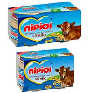 nipiol omogeneizzato vitello 2 x 80 g bugiardino cod: 910890072 
