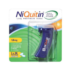 niquitin 1,5 mg nicotina mini pastiglie per bugiardino cod: 034283541 