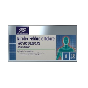 nirolex febbre dol 10supp500mg bugiardino cod: 038588036 