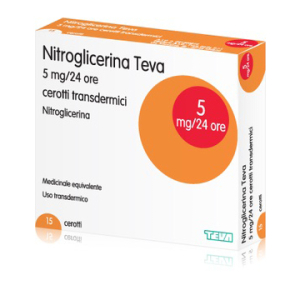 nitroglicerina te 15 cerotti 5mg/24 bugiardino cod: 041305018 