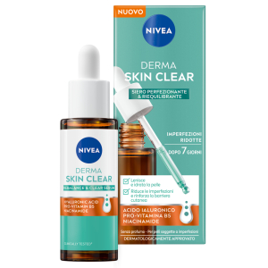 Nivea derma skin clear siero viso perfezionante & riequilibrante 30ml siero per la cura della pelle