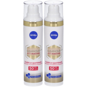Cerca Offerte di nivea luminous630 anti-macchie fluido uv quotidiano spf50+ 2x40 ml e acquista online