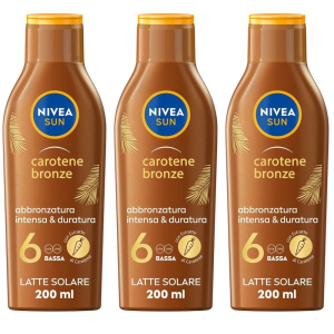 Cerca Offerte di nivea sun latte solare carotene bronze fp6 200 ml, crema solare abbron e acquista online