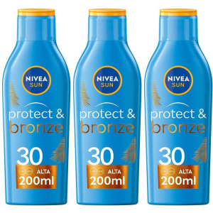 Cerca Offerte di nivea sun latte solare protect & bronze fp30 200 ml, crema solare 30 p e acquista online