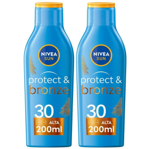 Cerca Offerte di nivea sun latte solare protect & bronze fp30 200 ml, crema solare 30 p e acquista online