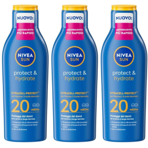Cerca Offerte di nivea sun latte solare protect & hydrate spf20 200 ml, crema solare 20 e acquista online