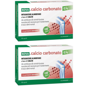 Cerca Offerte di nova calcio carbonato 0,5 g 100 capsule 2x62,83 g e acquista online