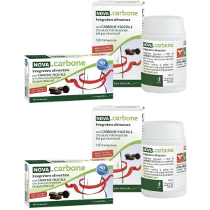 Cerca Offerte di Nova. Carbone Vegetale Compresse Gonfiore e Gas 2x40 Pezzi e acquista online