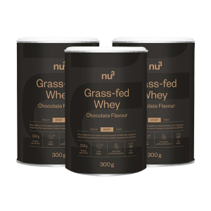 Cerca Offerte di nu3 grass-fed whey, cioccolato set da 3 3x300 g polvere e acquista online
