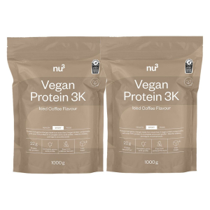 Cerca Offerte di nu3 vegan protein 3k caffè freddo set da 2 2x1000 g polvere e acquista online
