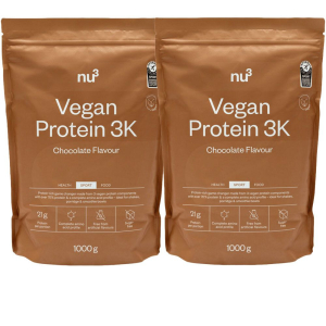 Cerca Offerte di nu3 vegan protein 3k cioccolato set da 2 2x1000 g polvere e acquista online