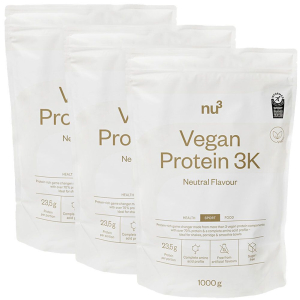 Cerca Offerte di nu3 vegan protein 3k, neutro set da 3 3x1000 g polvere e acquista online
