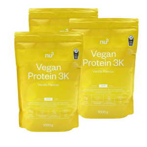 Cerca Offerte di nu3 vegan protein 3k vaniglia set da 3 3x1000 g polvere e acquista online
