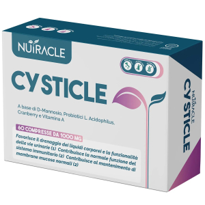 Nutracle cysticle 1000mg integratore vie urinarie e difese, 60 compresse