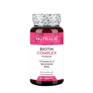 Nutralie biotina complex con vit d ed e 10000mcg capelli, pelle, unghie 120 capsule