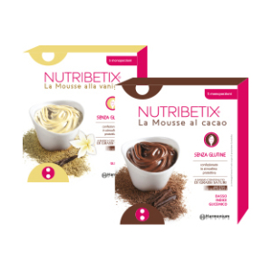 nutribetix mousse cacao 5 pezzi bugiardino cod: 926035712 