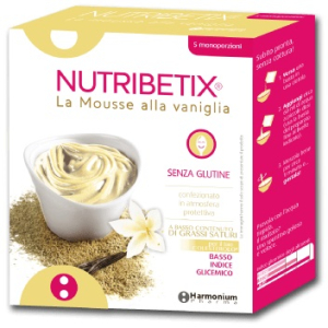 nutribetix mousse vaniglia 5 pezzi bugiardino cod: 927094603 