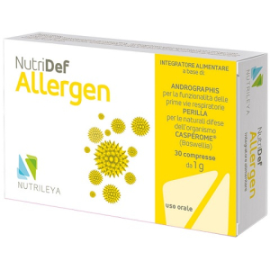 nutridef allergen 30 compresse bugiardino cod: 935485072 