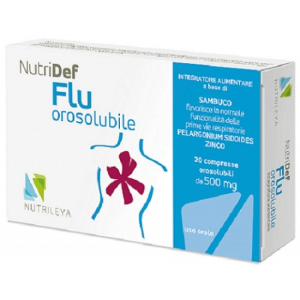 nutridef flu orosolubile 20 compresse bugiardino cod: 980339129 