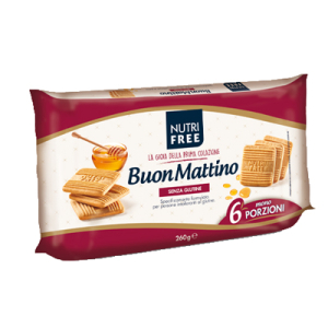 nutrifree buon mattino 260g bugiardino cod: 978850384 