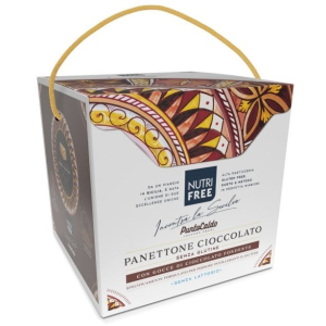 Nutrifree panettone cioccolato senza glutine con gocce di cioccolato fondente 450 grammi