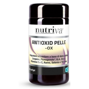 nutriva antioxid pelle 30 capsule softgel bugiardino cod: 930377027 