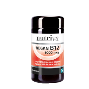 nutriva vegan b12 60 compresse 1000 mcg bugiardino cod: 974887743 