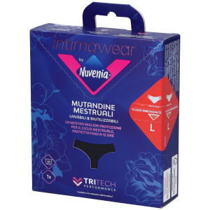 Nuvenia intimawear mutandine mestruali hipster tessuto taglia l 1 pz a