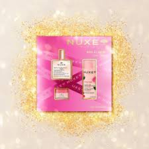 Nuxe cofanetto bestsellers 2025 edizione floral - 1 olio prodigioso floreale 50 millilitri + 1 acqua micellare very rose 3in1 100 millilitri + 1 balsamo labbra very rose 15 millilitri