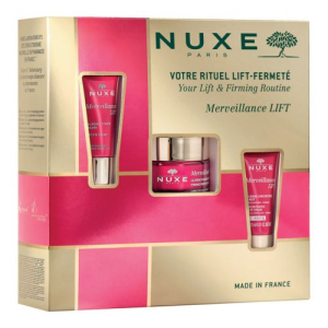 Nuxe cofanetto di natale 2024 merveillance lift - crema effetto lifting 50 ml + contorno occhi 15 ml + crema notte 15 ml