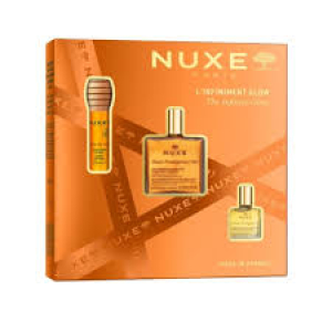 Nuxe cofanetto olio prodioso oro - 1 olio prodigioso oro 50 millilitri + 1 olio secco prodigioso 10 millilitri + 1 reve de miele gloss labbra 10 millilitri