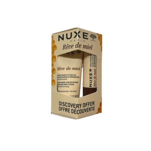 Cerca Offerte di Nuxe cofanetto reve de miel duo crema mani e unghie 30 ml + stick labbra idratante 4 gr e acquista online