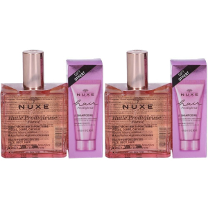 Cerca Offerte di nuxe set hair prodigieux lo shampoo effetto lucentezza 30ml + huile pr e acquista online
