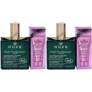 Cerca Offerte di nuxe set hair prodigieux lo shampoo effetto lucentezza 30ml + huile pr e acquista online