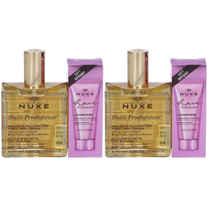 Cerca Offerte di nuxe set hair prodigieux lo shampoo effetto lucentezza 30ml + huile pr e acquista online