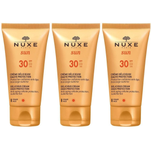 Cerca Offerte di nuxe sun crema solare anti-età viso spf 30 3x50 ml solare e acquista online
