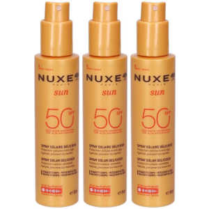 Cerca Offerte di nuxe sun latte solare spray viso e corpo spf 50 3x150 ml e acquista online
