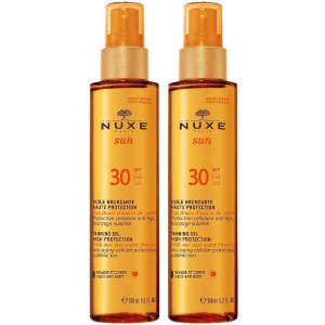 Cerca Offerte di nuxe sun olio solare viso e corpo spf 30 2x150 ml soluzione e acquista online