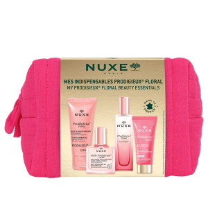Nuxe trousse prod floral 25 1 gel doccia floral 30 ml + 1 huile prodigieuse 10 ml + 1 floral le parfum 15 ml + 1 boost crema gel 15 ml