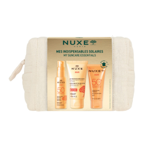 Nuxe trousse sun 25 1 crema viso spf50 30 ml + 1 olio spray spf50 50 ml + 1 latte doposole 50 ml