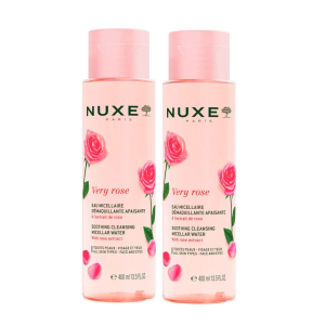 Nuxe - very rose - acqua micellare lenitiva 2 flaconi da 400 ml