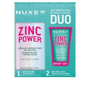 Cerca Offerte di Nuxe zinc power set per il viso anti-imperfezioni e opacizzante siero da 30ml e fluido da 15ml e acquista online