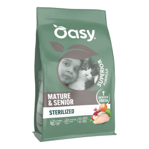 Cerca Offerte di oasy dry cat superior mature & senior sterilized pollo 1,5 kg e acquista online