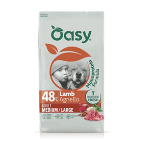 Cerca Offerte di oasy dry dog monoprotein adult medium large agnello 10 kg e acquista online